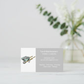 造園ヤード整備名刺 名刺 (スタンド正面)