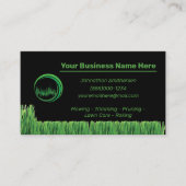 造園ヤード整備芝生気に 名刺 (正面)