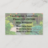 造園ランドスケーパー名刺 名刺 (裏面)