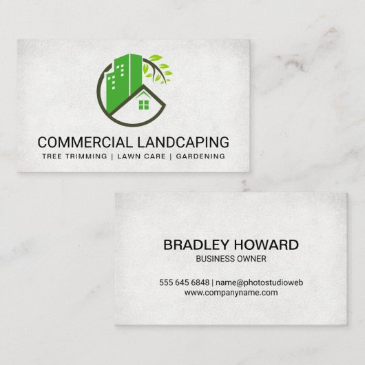 造園ロゴ | ガーデニング 名刺 (正面/裏面)