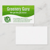 造園ロゴ | 刈り込み草の背景 名刺 (正面/裏面)