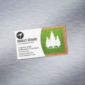 造園ロゴ |草と木 マグネット名刺 (インサイチュ)