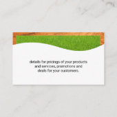 造園ロゴ |草と木 名刺 (裏面)