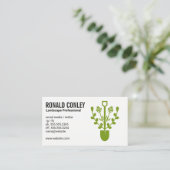 造園ロゴ |草 名刺 (スタンド正面)