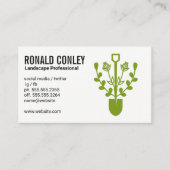 造園ロゴ |草 名刺 (正面)