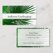 造園ローンパ気にームツリートロピカル 名刺 (正面/裏面)