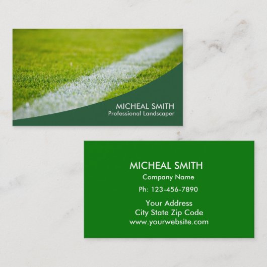 造園ローン気にガーナープロフェッショナルブシン 名刺 (正面/裏面)