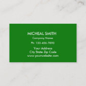 造園ローン気にガーナープロフェッショナルブシン 名刺 (裏面)