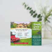 造園ロー気にングラスカットチラシポストカード ポストカード (スタンド正面)