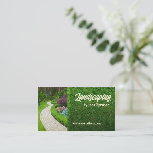 造園ロ気にーンガーデナーニューデザイン 名刺 (スタンド正面)