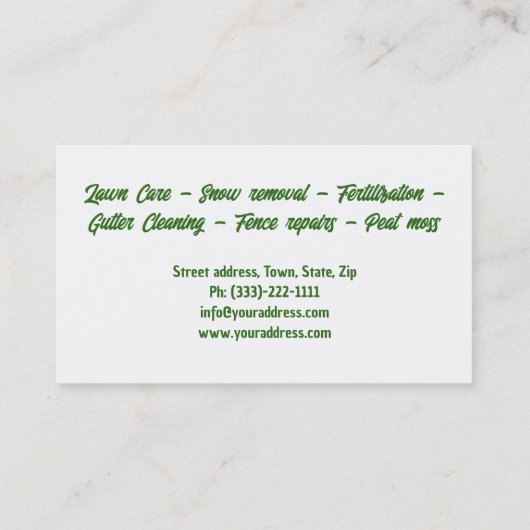 造園ロ気にーンガーデナーニューデザイン 名刺 (裏面)