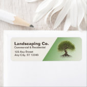 造園事業差出人住所ラベル ラベル (インサイチュ)