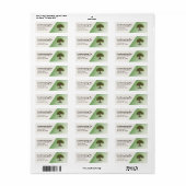 造園事業差出人住所ラベル ラベル (フルシート)