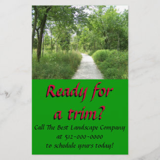 造園会社フライヤー チラシ