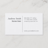 造園保守サービス，モーニングトラクター 名刺 (裏面)