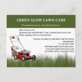 造園又は気に芝生業マーケティング ポストカード (正面)