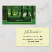 造園又は気に芝生業会社 名刺 (正面/裏面)