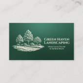 造園及び芝生サー気にビス 名刺 (正面)