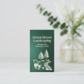 造園及び芝生サー気にビス 名刺 (スタンド正面)