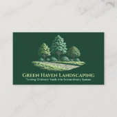 造園及び芝生サー気にビス 名刺 (正面)