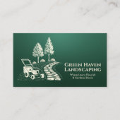 造園及び芝生サー気にビス 名刺 (正面)