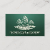 造園及び芝生サー気にビス 名刺 (正面)