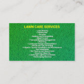 造園及び芝生整備 | 芝生気に 名刺 (裏面)