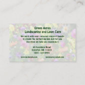 造園及び芝生気にサービス 名刺 (裏面)