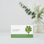 造園名カラフル刺 名刺 (スタンド正面)