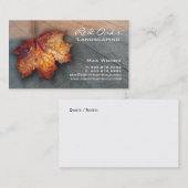 造園名刺コンクリートメープルリーフ 名刺 (正面/裏面)