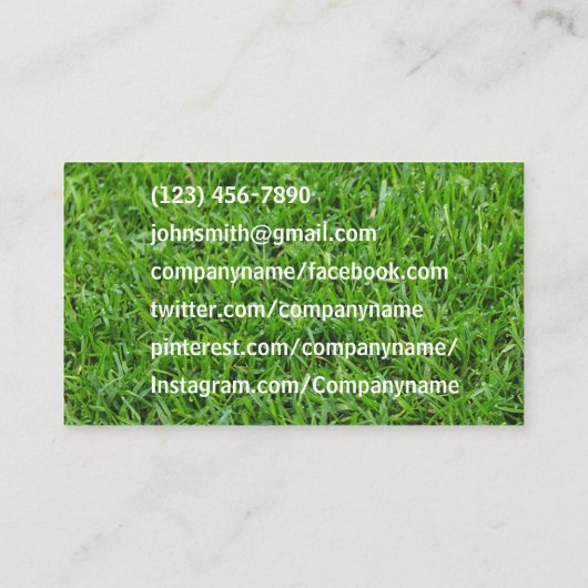 造園名刺 名刺 (裏面)