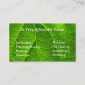 造園名刺 名刺 (裏面)