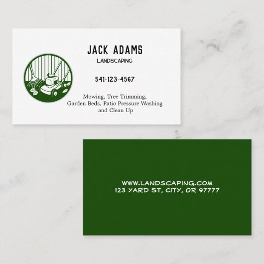 造園名刺 名刺 (正面/裏面)