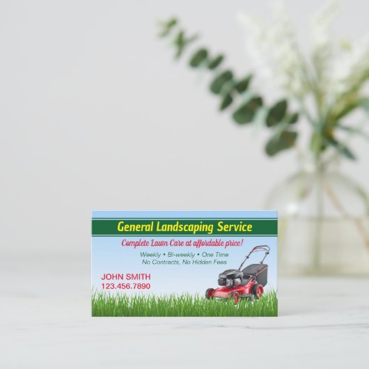 造園名刺 名刺 (スタンド正面)