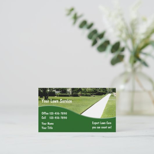 造園名刺 名刺 (スタンド正面)