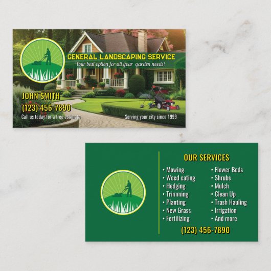 造園名刺 名刺 (正面/裏面)