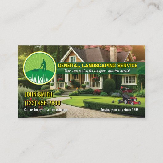 造園名刺 名刺 (正面)