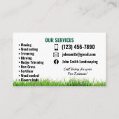 造園名刺 名刺 (裏面)