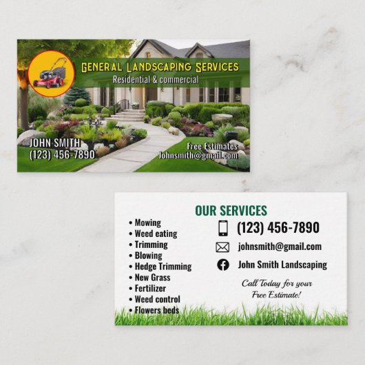 造園名刺 名刺 (正面/裏面)