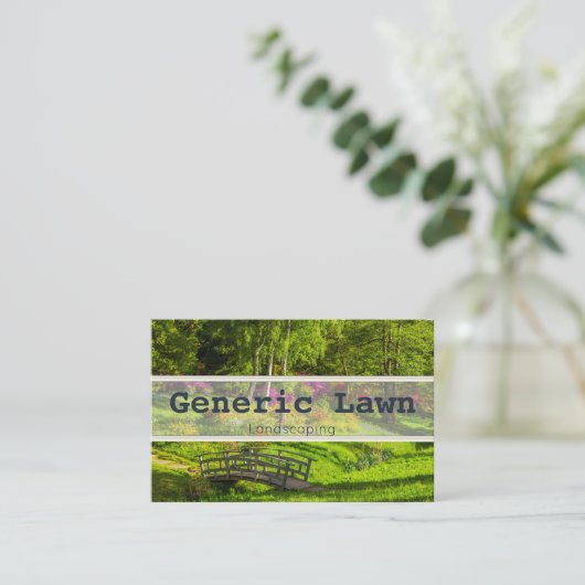 造園名刺 名刺 (スタンド正面)