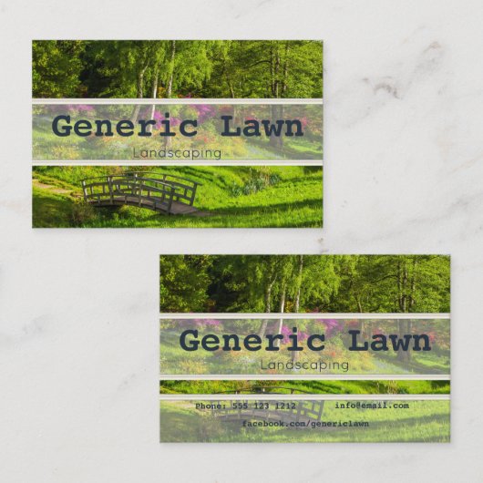 造園名刺 名刺 (正面/裏面)