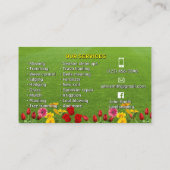 造園名刺 名刺 (裏面)