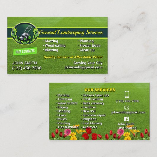 造園名刺 名刺 (正面/裏面)