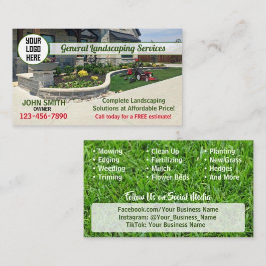 造園名刺 名刺 (正面/裏面)