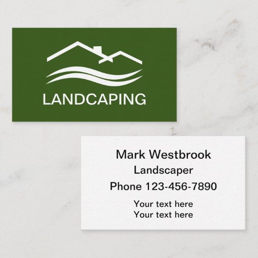 造園名最高の刺 名刺 (正面/裏面)