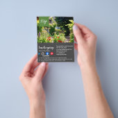 造園園芸家の樹木外科医の園芸家フライヤー チラシ (手)