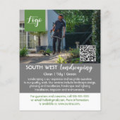 造園園芸家の樹木外科医の園芸家フライヤー チラシ (裏面)