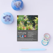 造園園芸家の樹木外科医の園芸家フライヤー チラシ (シングル)