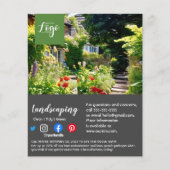 造園園芸家の樹木外科医の園芸家フライヤー チラシ (正面)