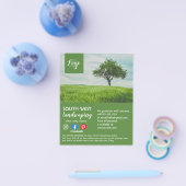 造園園芸家の樹木外科医の園芸家フライヤー チラシ (シングル)